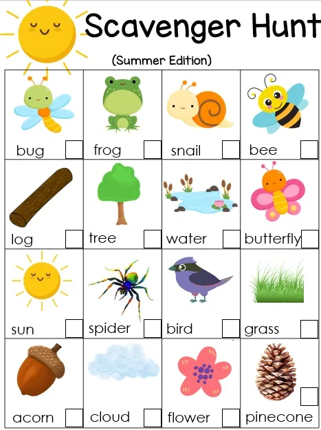 Summer Scavenger Hunt